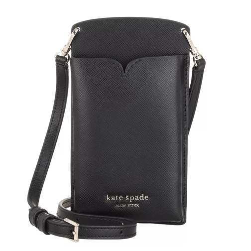 Kate Spade New York Spencer Saffiano Leather Slim Crossbody Black Crossbody Bag
