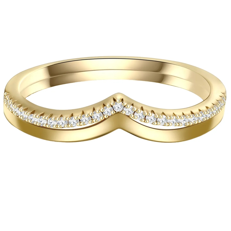 Glanzstücke München Ring Sterling Silber Ring Zirkonia gold