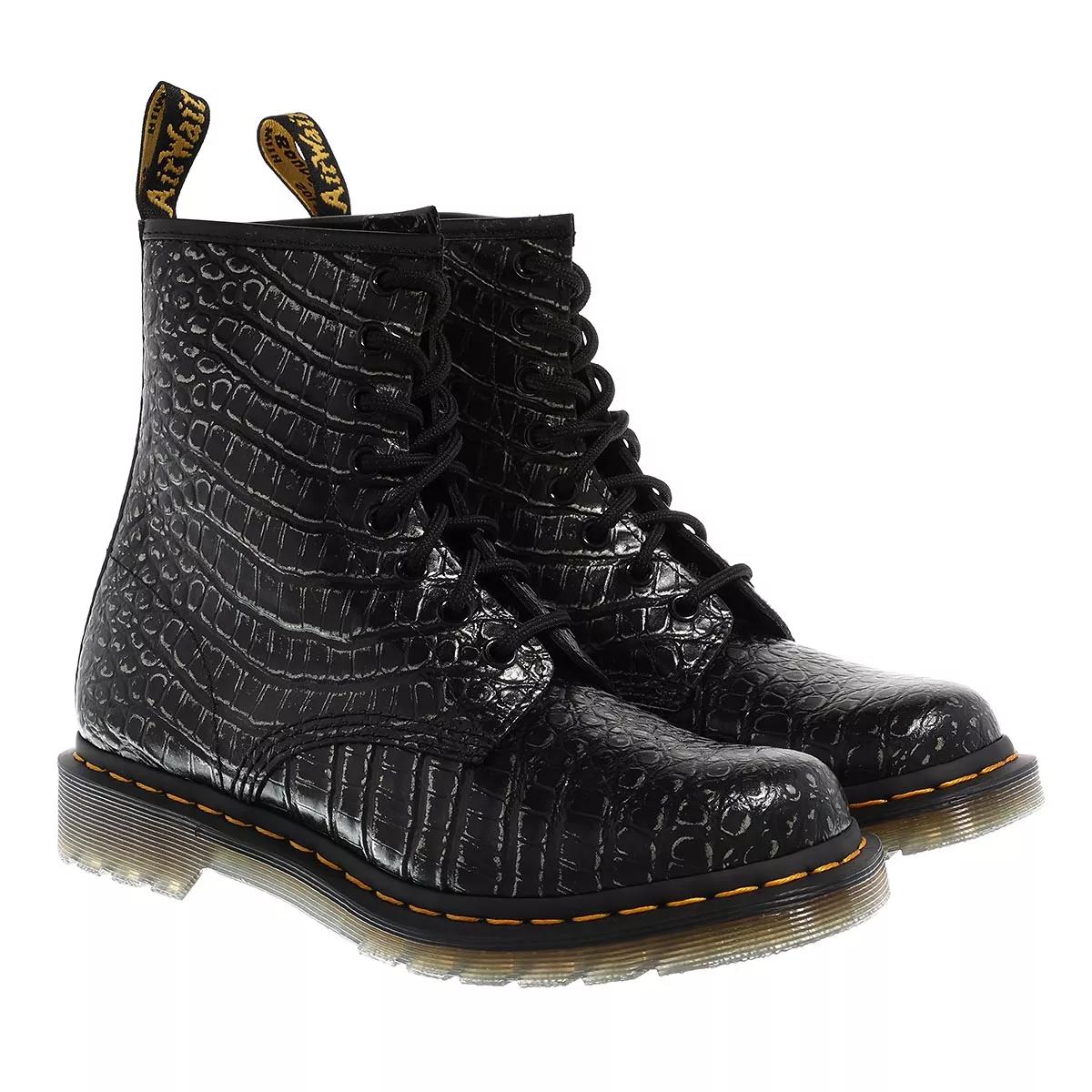 Dr martens croco clearance schwarz