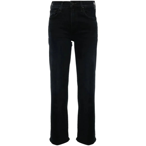 Mother Jeans The Mid Rise Zip Rambler Ankle Jeans Blue