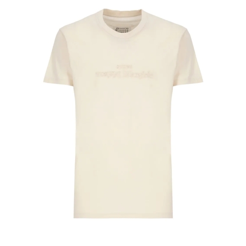 Maison Margiela T-shirts T-Shirt With Logo Neutrals