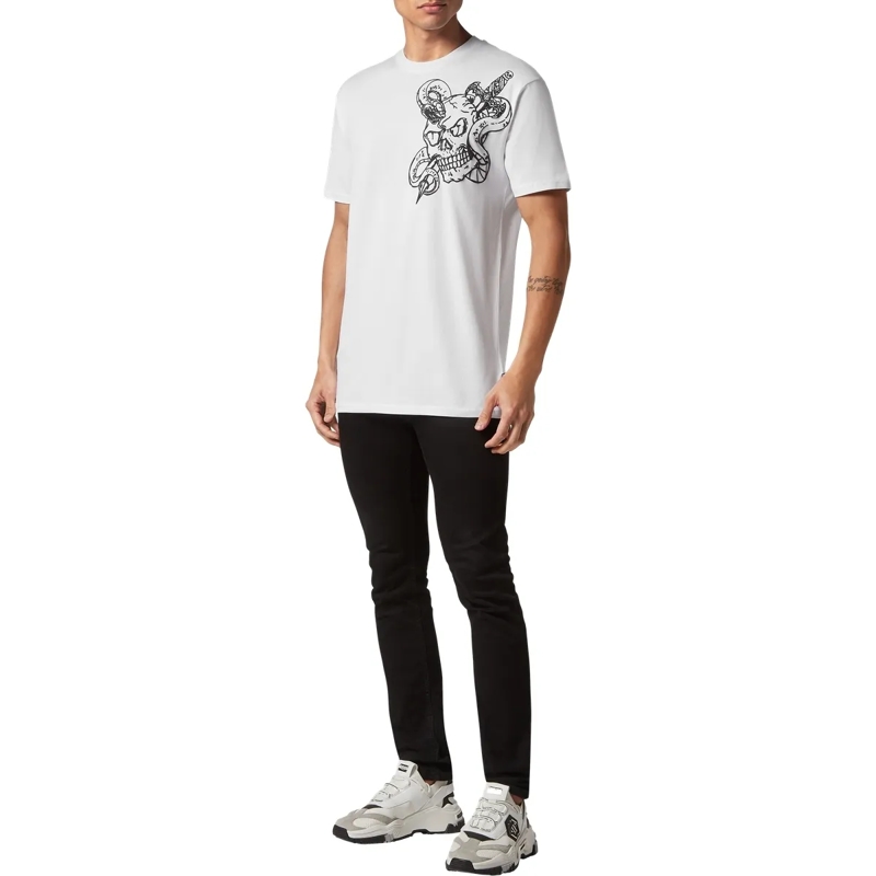 Philipp Plein T-Shirt T-Shirt Snake weiss(Image 4)