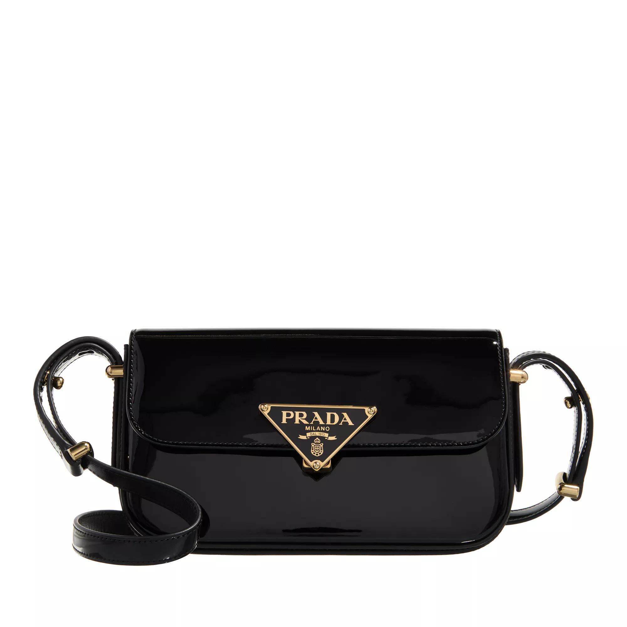 Prada Crossbody Bags - Patent Leather Shoulder Bag - Gr. unisize - in Schwarz - für Damen