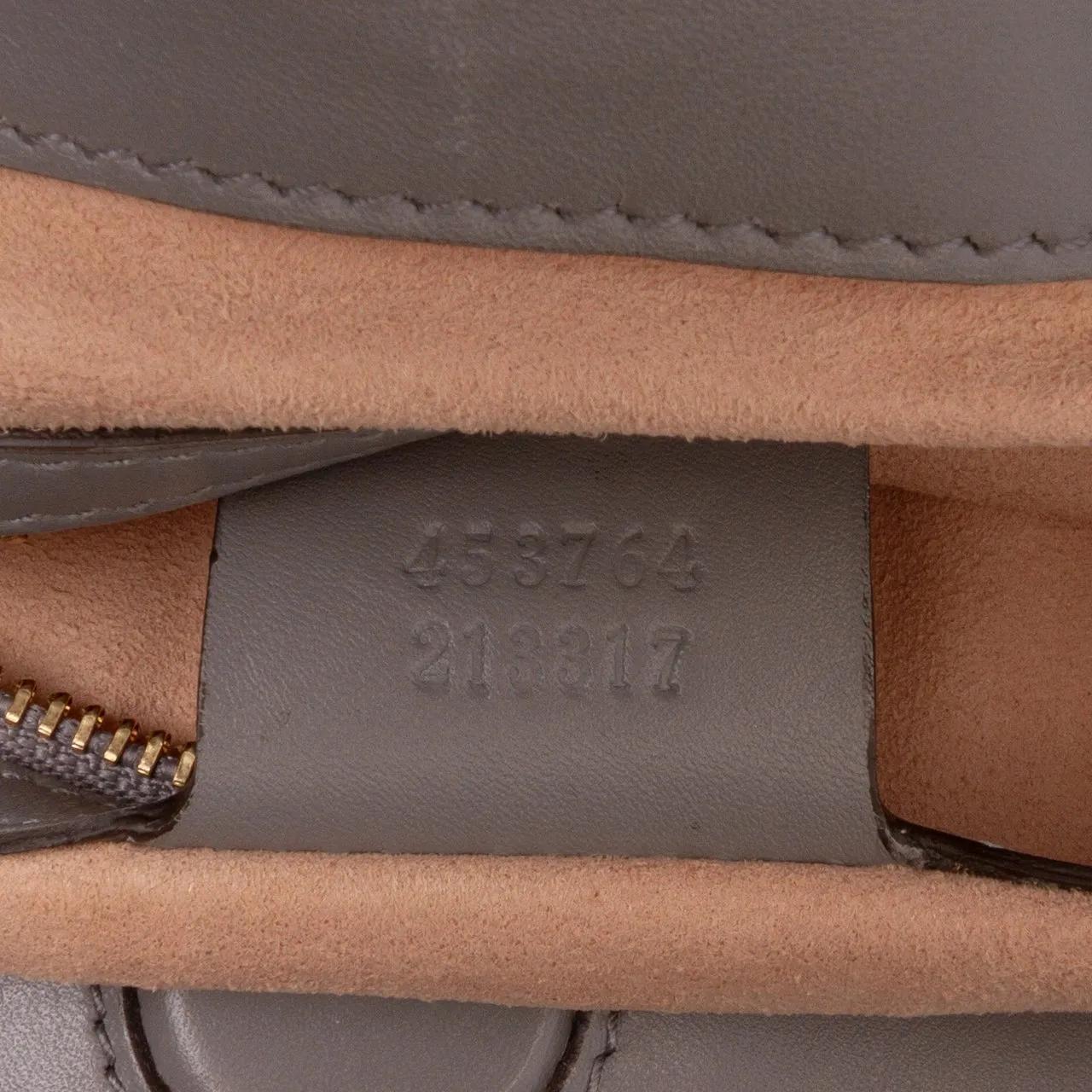 Thumbnail - Gucci Hobo Bags - Medium Leather Bamboo Nymphaea Satchel - Gr. unisize - in Grau - für Damen