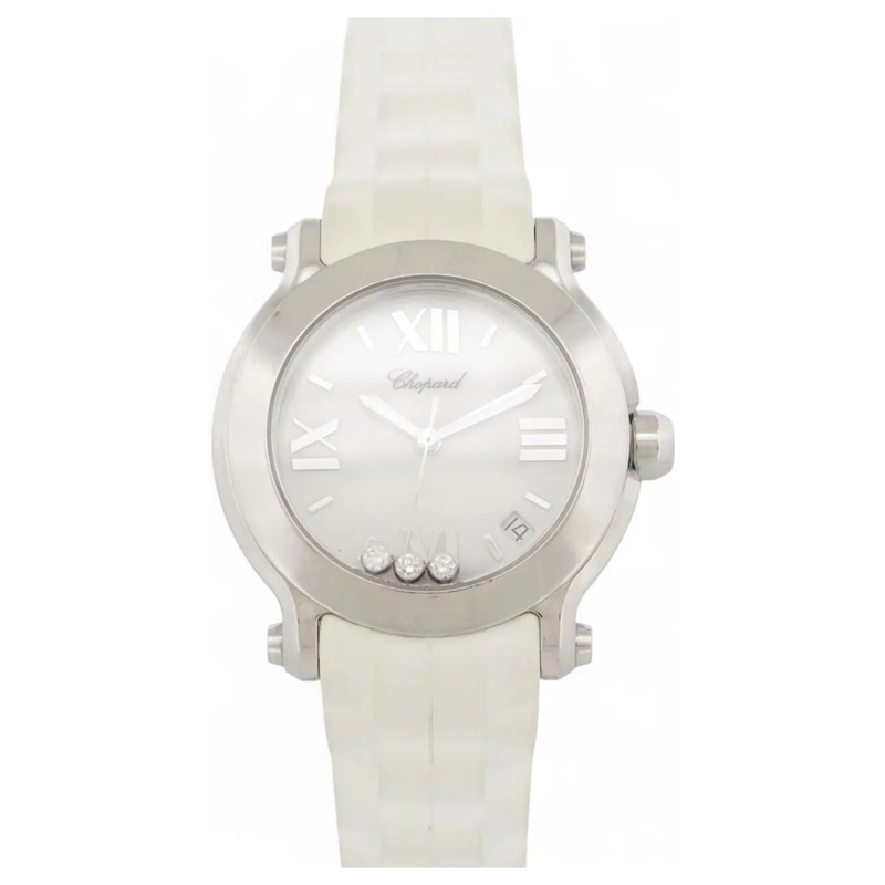 Chopard Automatikuhr CHOPARD HAPPY SPORT UHR 278475-3016 36MM STAHL DIA silber