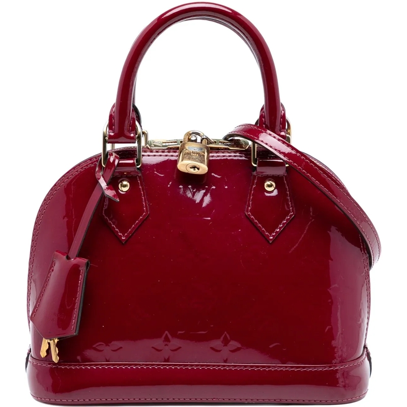 Louis Vuitton Schultertasche Monogram Vernis Alma BB rot