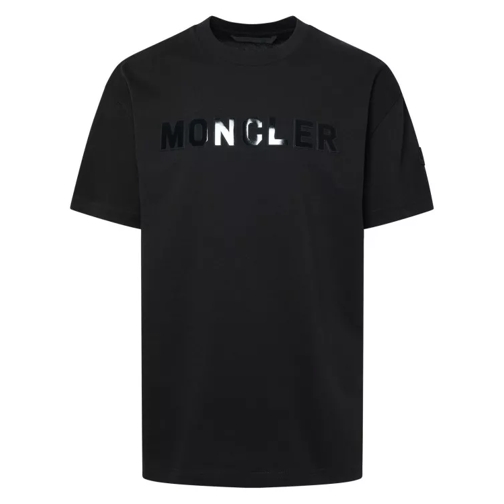 Moncler Written Logo T-Shirt Black 