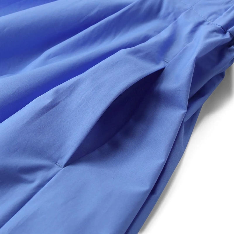 MSGM Jupe longue Midirock aus Baumwolle blau(Image 4)