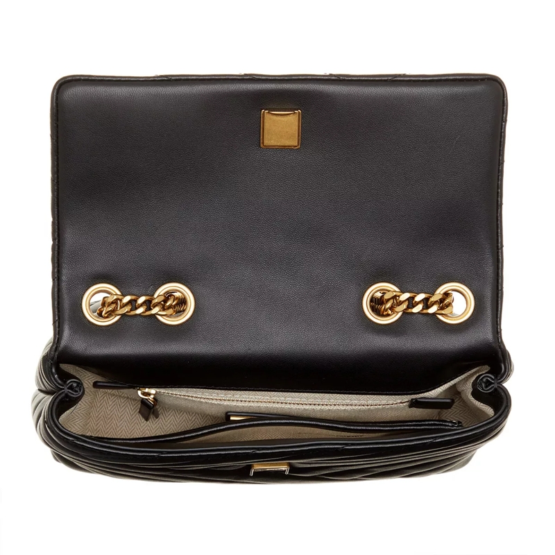 Tory Burch Sac à bandoulière Kira Chevron Small Convertible Shoulder Bag Black(Image 5)