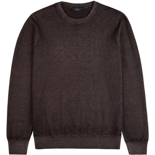 Fay Sweatshirts Sweaters Brown schwarz