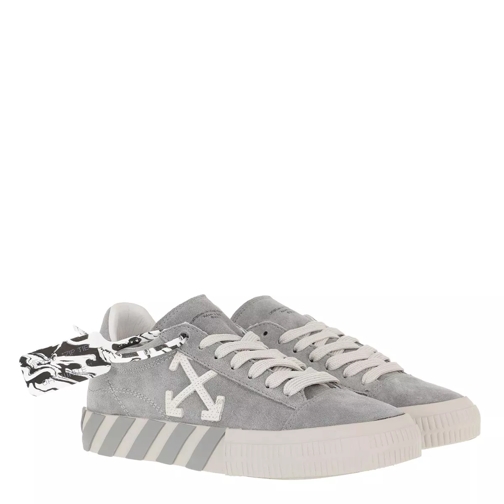 Off-White Low Vulcanized Leather Grey White Low-Top Sneaker