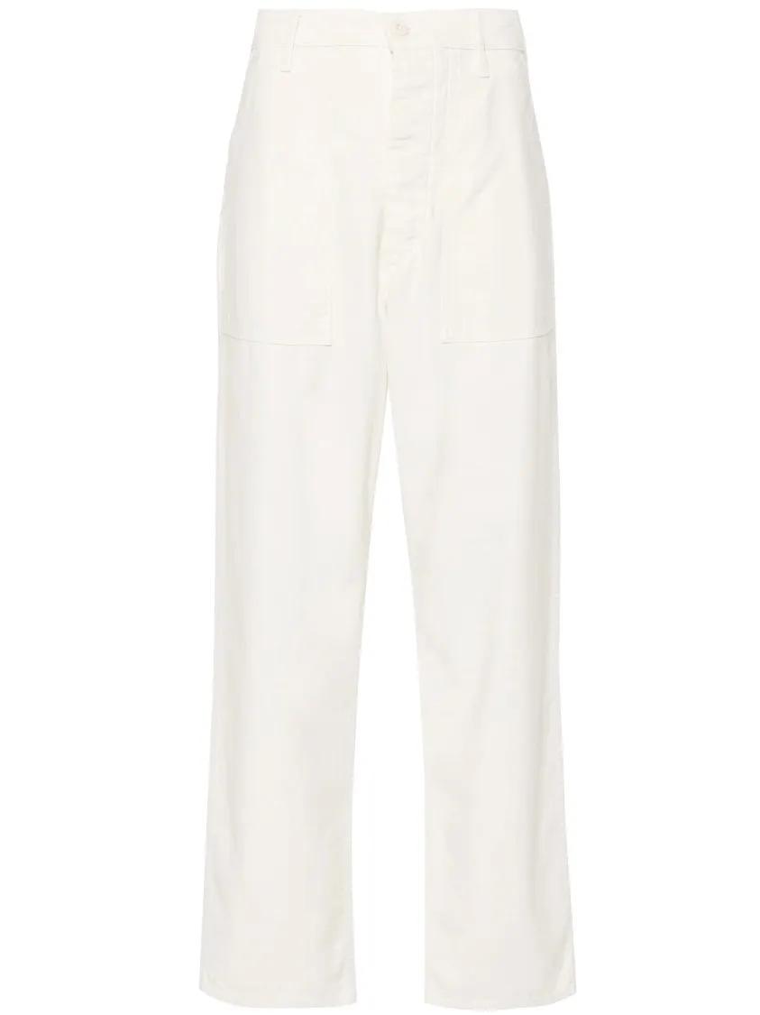 Thumbnail - Polo Ralph Lauren - High-Waisted Wide-Leg Cotton Trousers - Größe 2 - weiß