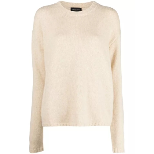Roberto Collina Wool Blend Sweater Neutrals Pull en laine