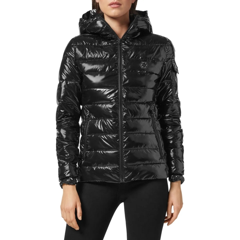 Philipp Plein Daunenjacke Jacke schwarz(Image 3)