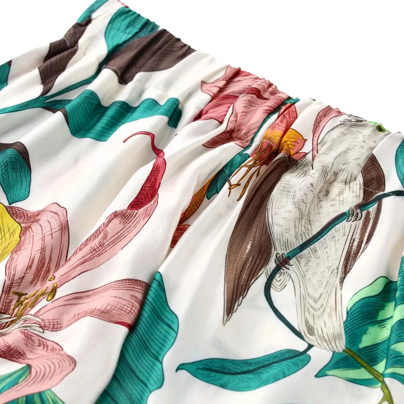 Lavi Bermuda-Shorts Shorts Pepe aus Satin mit Muster weiß(Image 3)