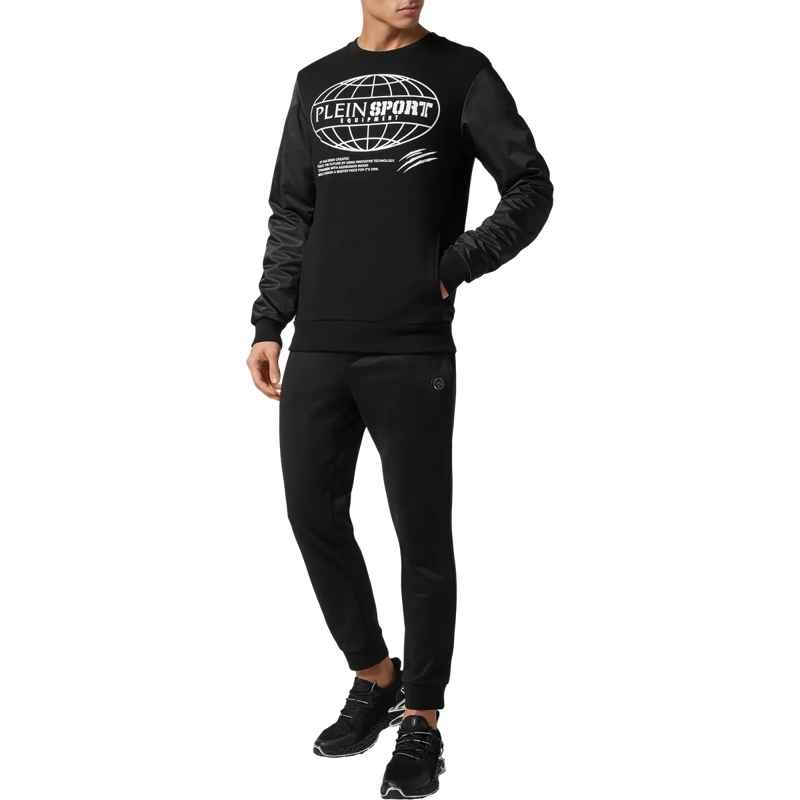 Plein Sport Top Sweatshirt Global Express Edition schwarz(Image 4)