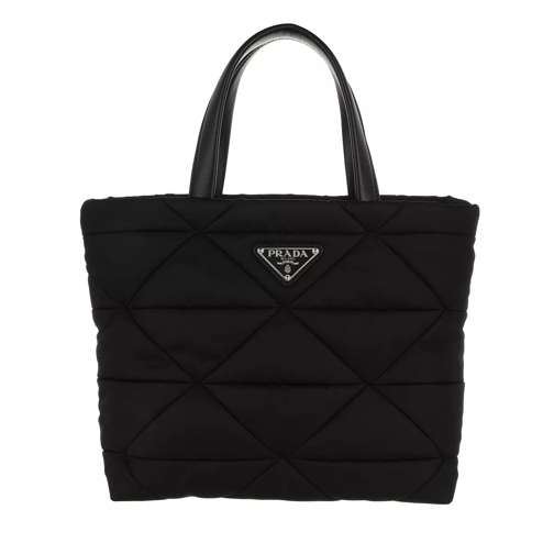 Prada Medium Shopping Bag Leather Black Shoppingväska