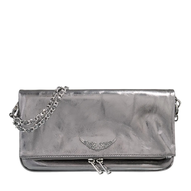Zadig & Voltaire Crossbody Bag Rock Vintage Metal Gun