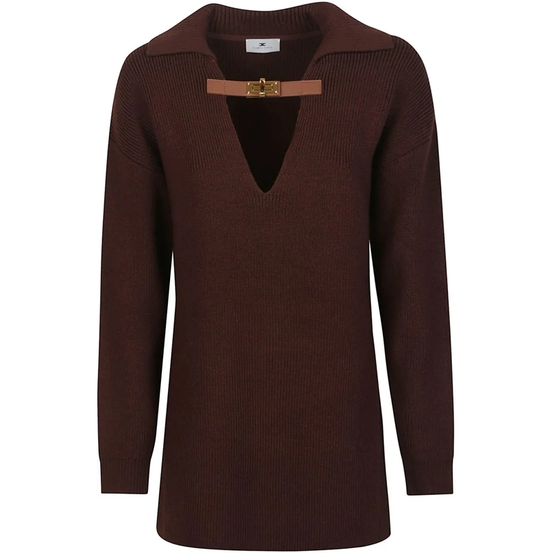 Elisabetta Franchi  Tricot Sweater Brown braun