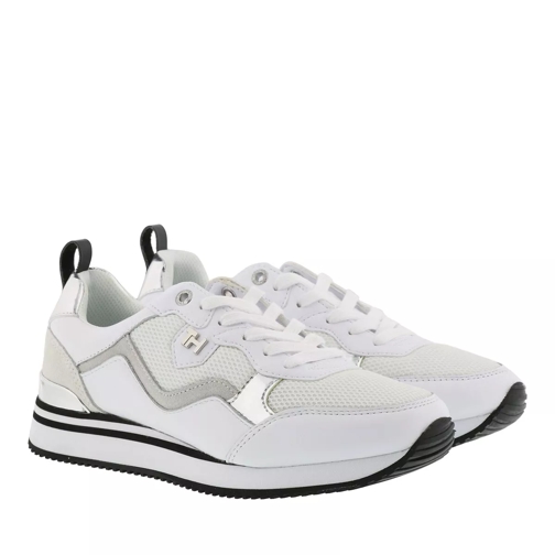 Tommy Hilfiger Active City Sneaker  White Silver lage-top sneaker
