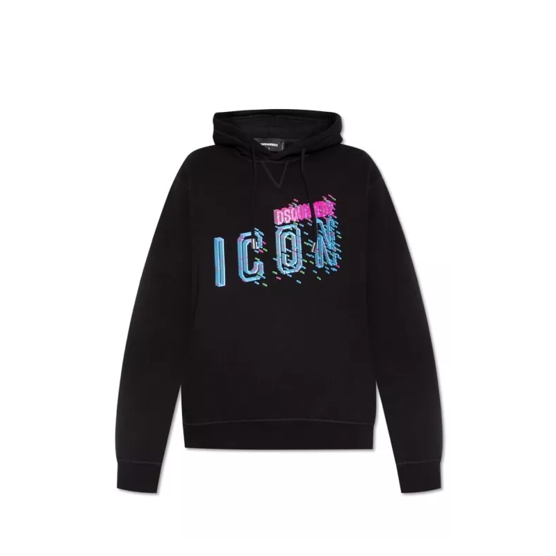 Dsquared2  Black Hooded Sweatshirts Black