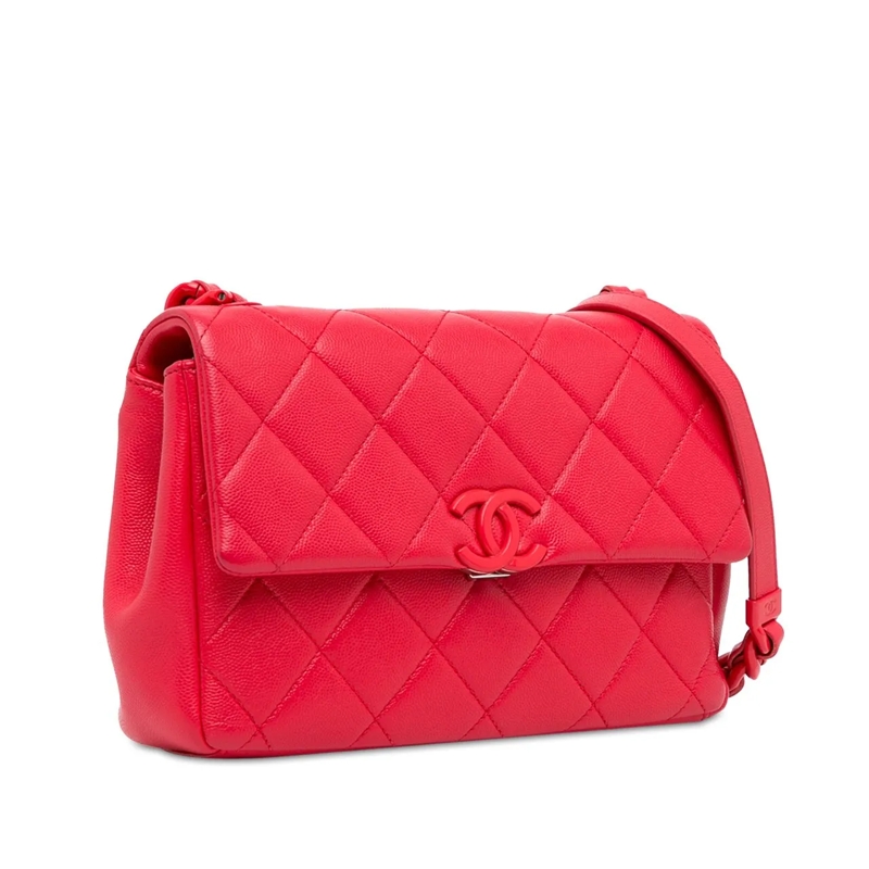 Chanel Schultertasche Medium Caviar My Everything Flap rose