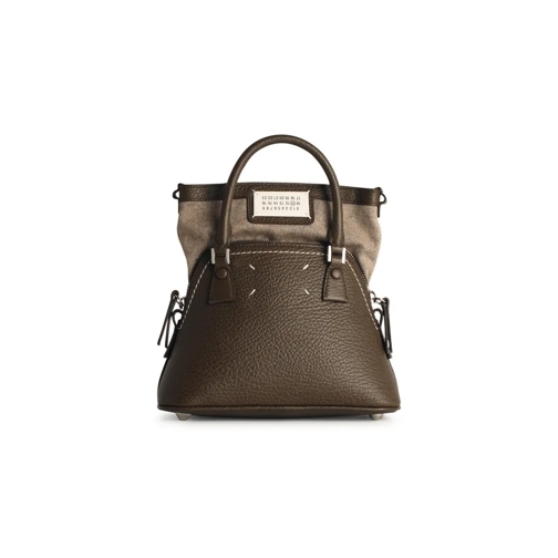 Maison Margiela Sac Brown Leather Bag Brown Schoudertas