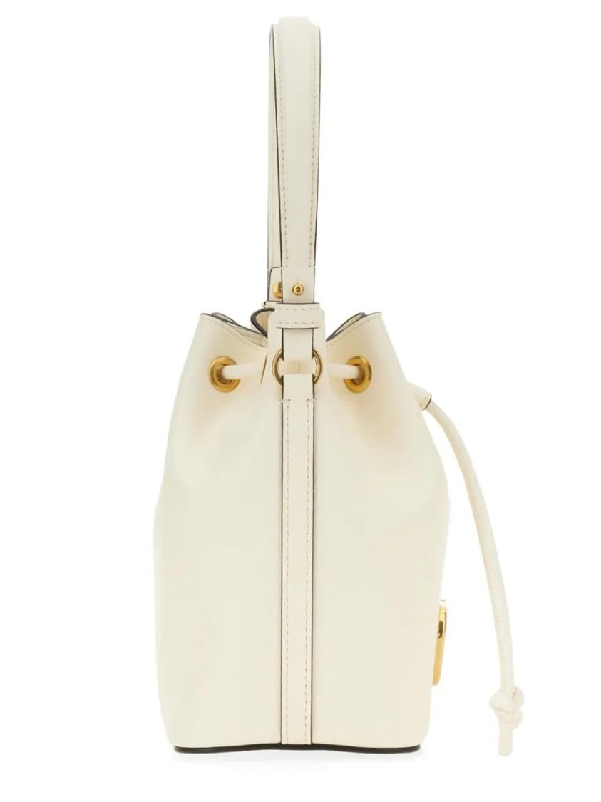 Valentino Garavani Bucket bags "Vlogo Singature" Mini Bucket Bag in beige