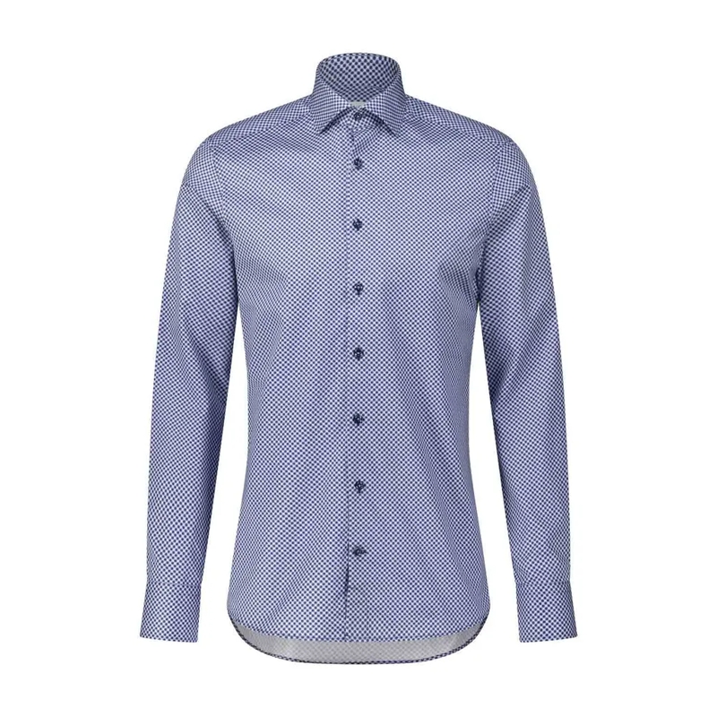 STENSTRÖMS Hemd Gemustertes Hemd in Slim-Fit Blau(Image 2)