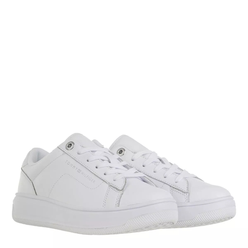 Tommy Hilfiger Cupsole Leather Sneaker White Low-Top Sneaker