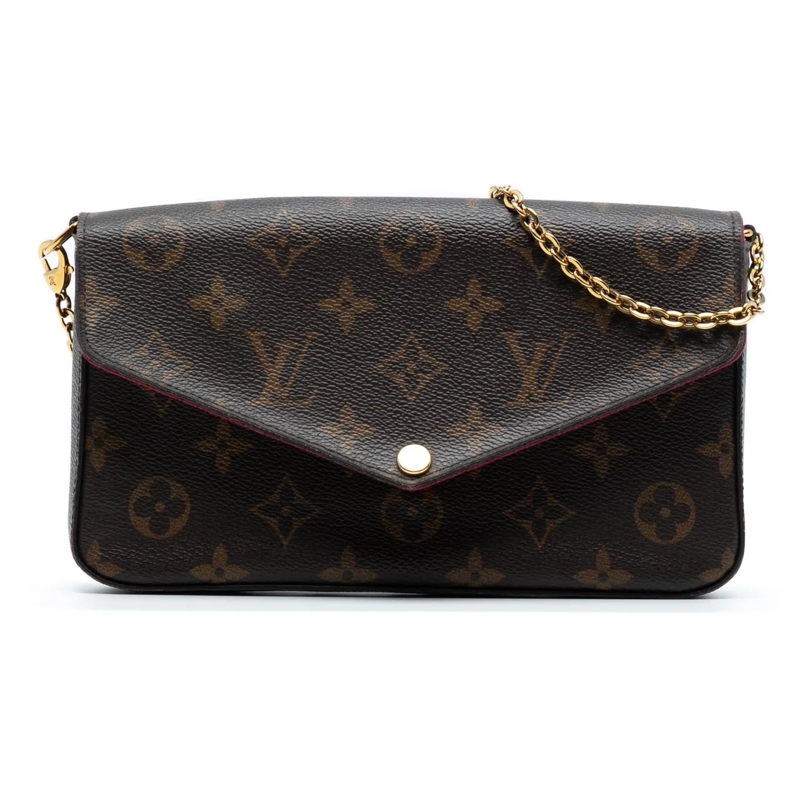 Louis Vuitton Schultertasche Monogram Pochette Felicie braun