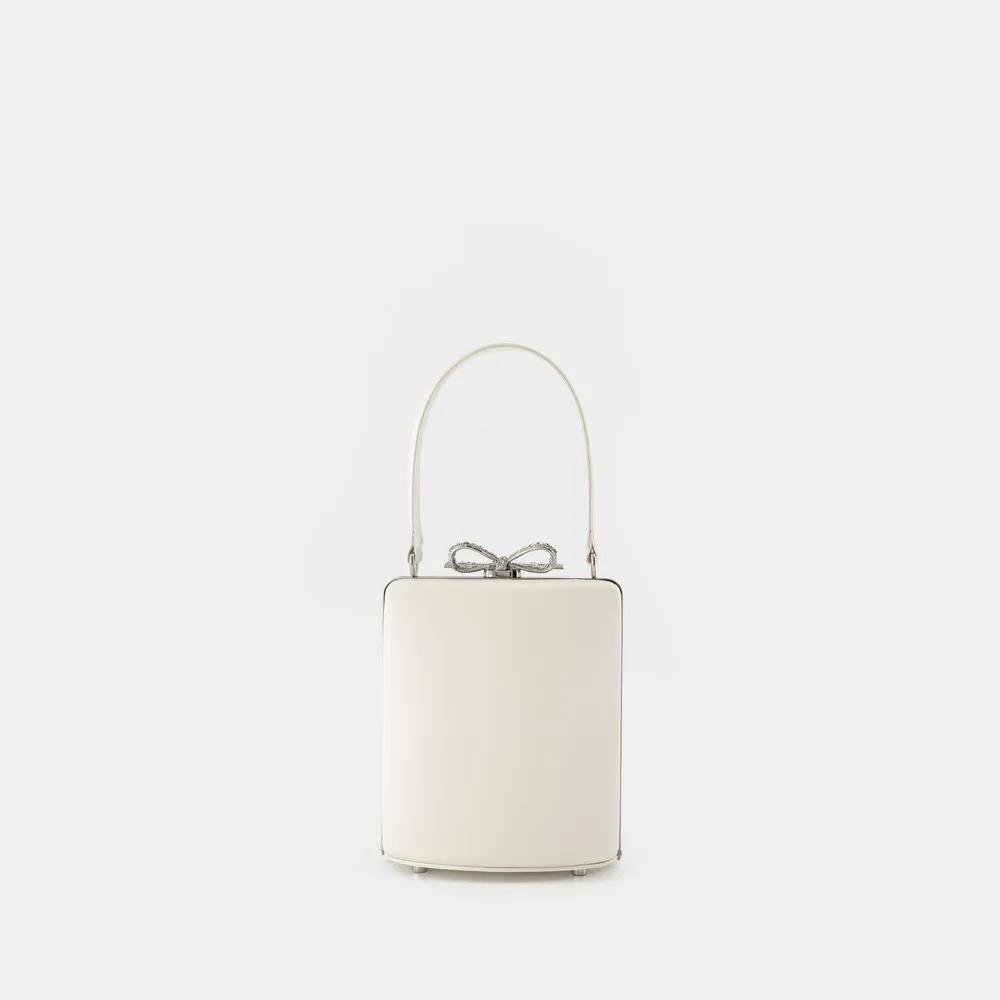 Self-portrait Crossbody bags Mini Bow Bag Silk White in wit
