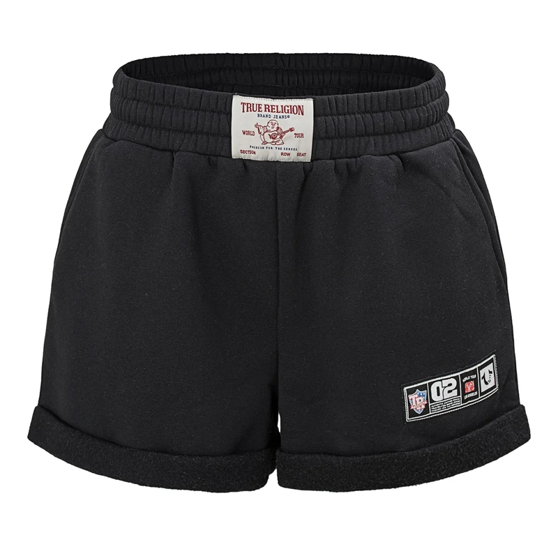 True Religion Shorts - Elastischer Bund- Weiche Haptik- Umgeschlagend schwarz