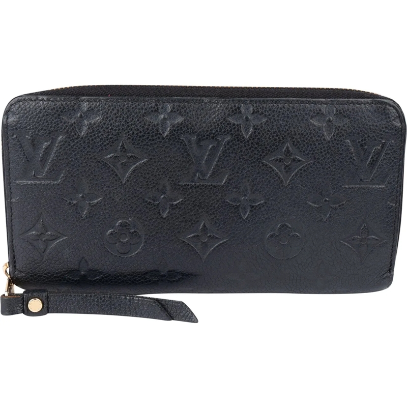 Louis Vuitton Geldbörse Louis Vuitton Leather Empreinte Monogram Zippy Wal blau