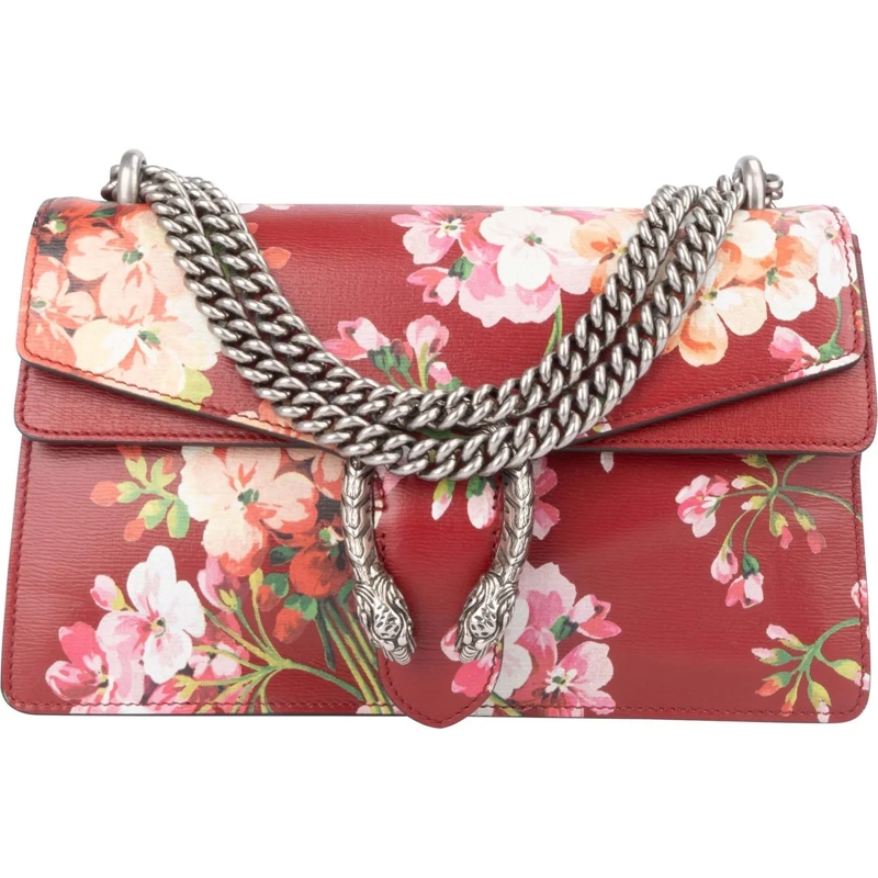 Gucci Schultertasche Gucci Leather Floral Dionysus Shoulder Bag mehrfarbig