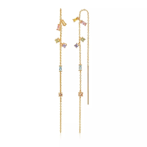 Sif Jakobs Jewellery Princess Chain Earpost Yellow Gold Drop Earring