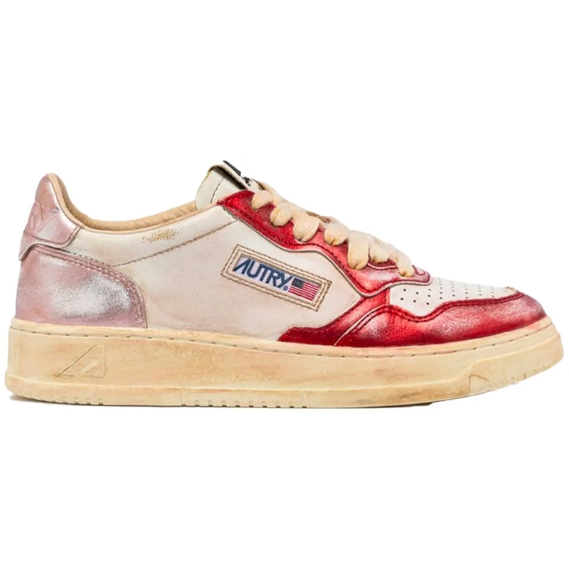 Autry International Low-Top-Sneaker sup vint low divers rot