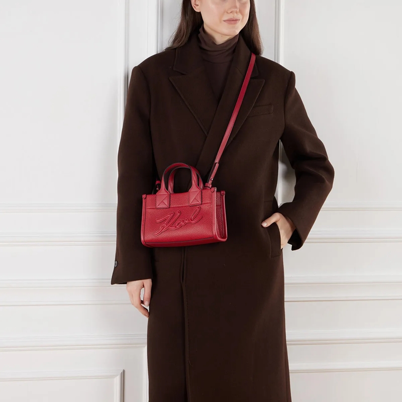 Karl Lagerfeld Tote K/Skuare Sm Tote Grainy Klassic Red(Image 3)