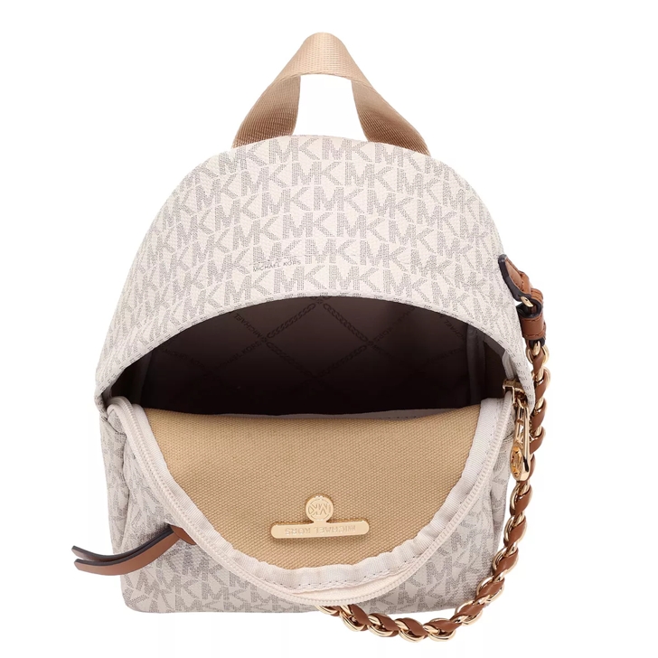 Michael kors cream backpack hotsell