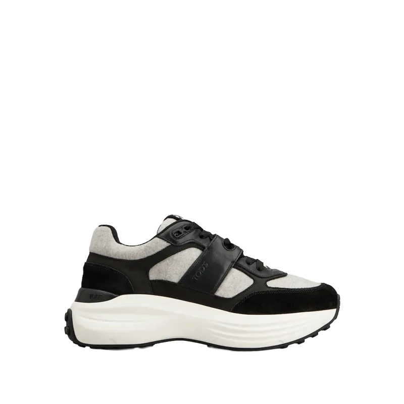 Tod's Lage-top sneaker Contemporary Lace-Up Sneakers With Wool Black