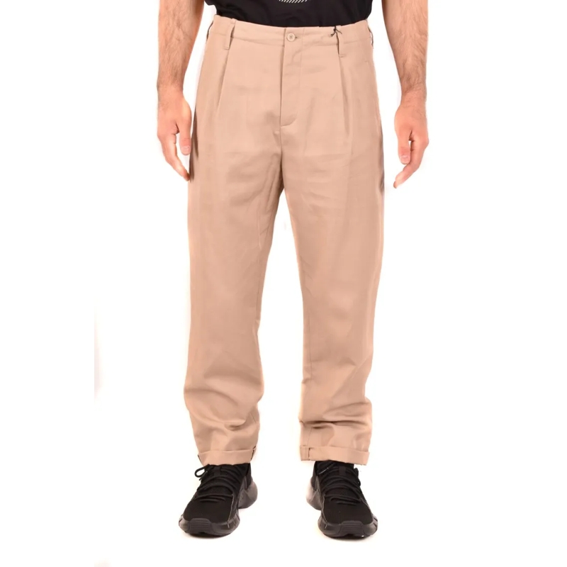 Neil Barrett Anzugshose Sky Trousers With Pleated Front Brown