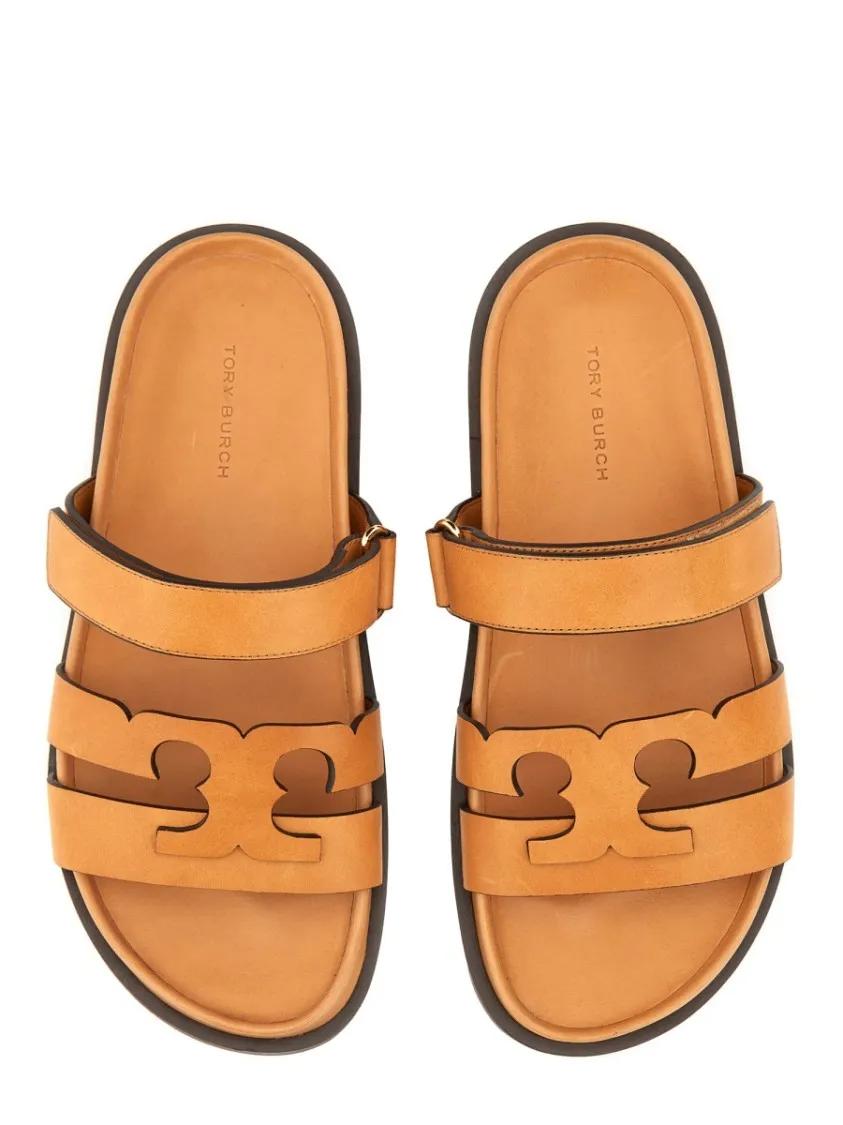 Thumbnail - Tory Burch Sandalen - "Ines" Slide Sandal - Gr. 8_5 - in Braun - für Damen