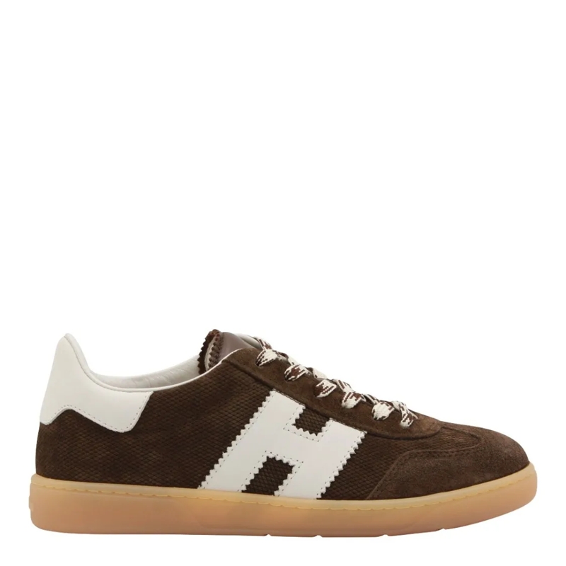 Hogan Lage-top sneaker Low-Top Sneakers With Textured Brown Upper Black