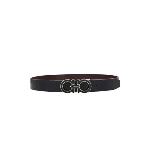 Salvatore Ferragamo Gürtel Reversible And Adjustable Gancini Belt Black