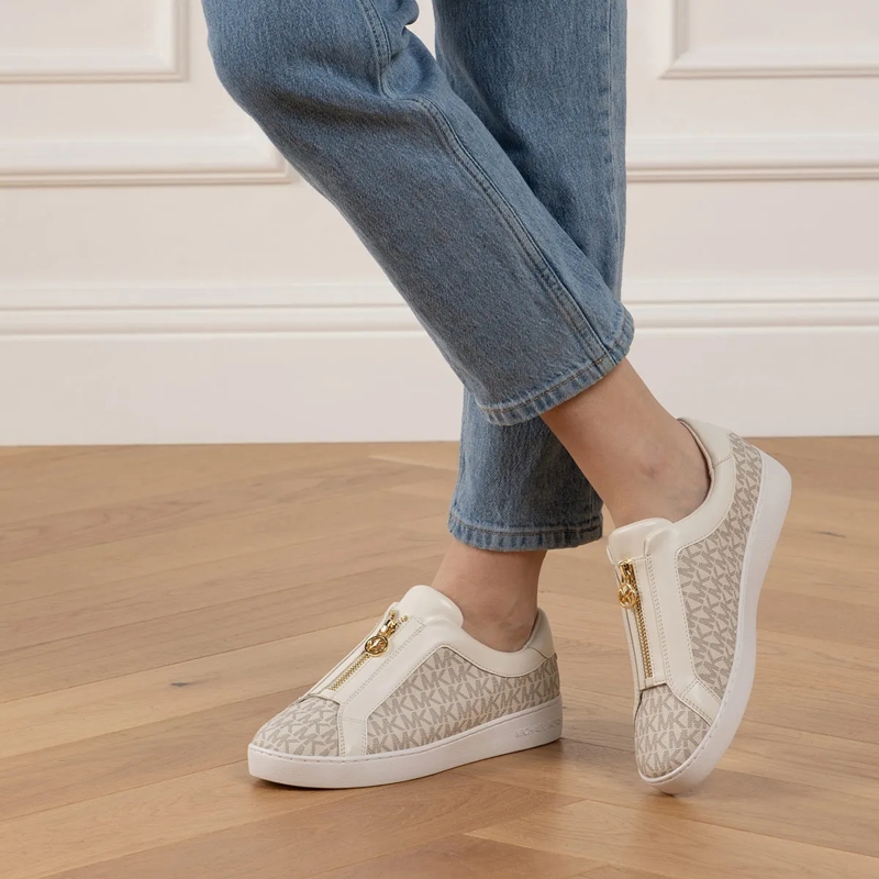 MICHAEL Michael Kors Low-Top-Sneaker Keaton Zip Slip On Vanilla(Image 3)