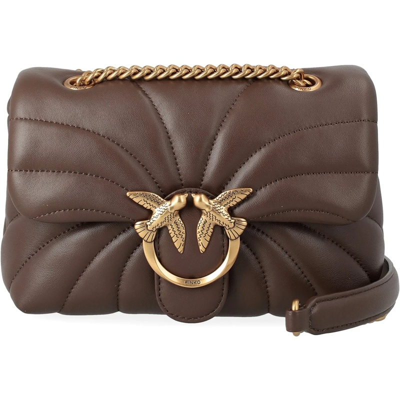 Pinko Fourre-tout Love Puff Mini Cl Marrone Castano-Antique Gold mehrfarbig