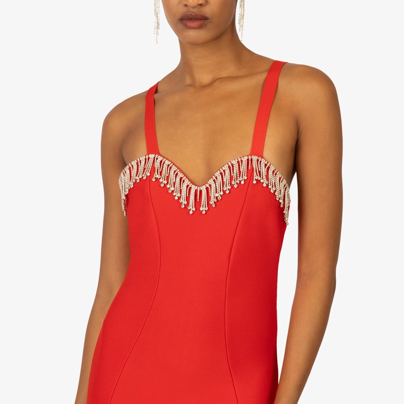 Kraimod Midikleid Bandagekleid rot(Image 13)