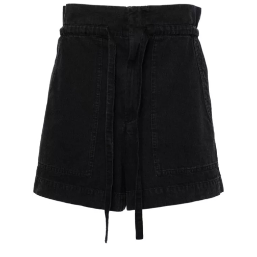 Etoile Isabel Marant Black Ipolyte Denim Shorts Black 