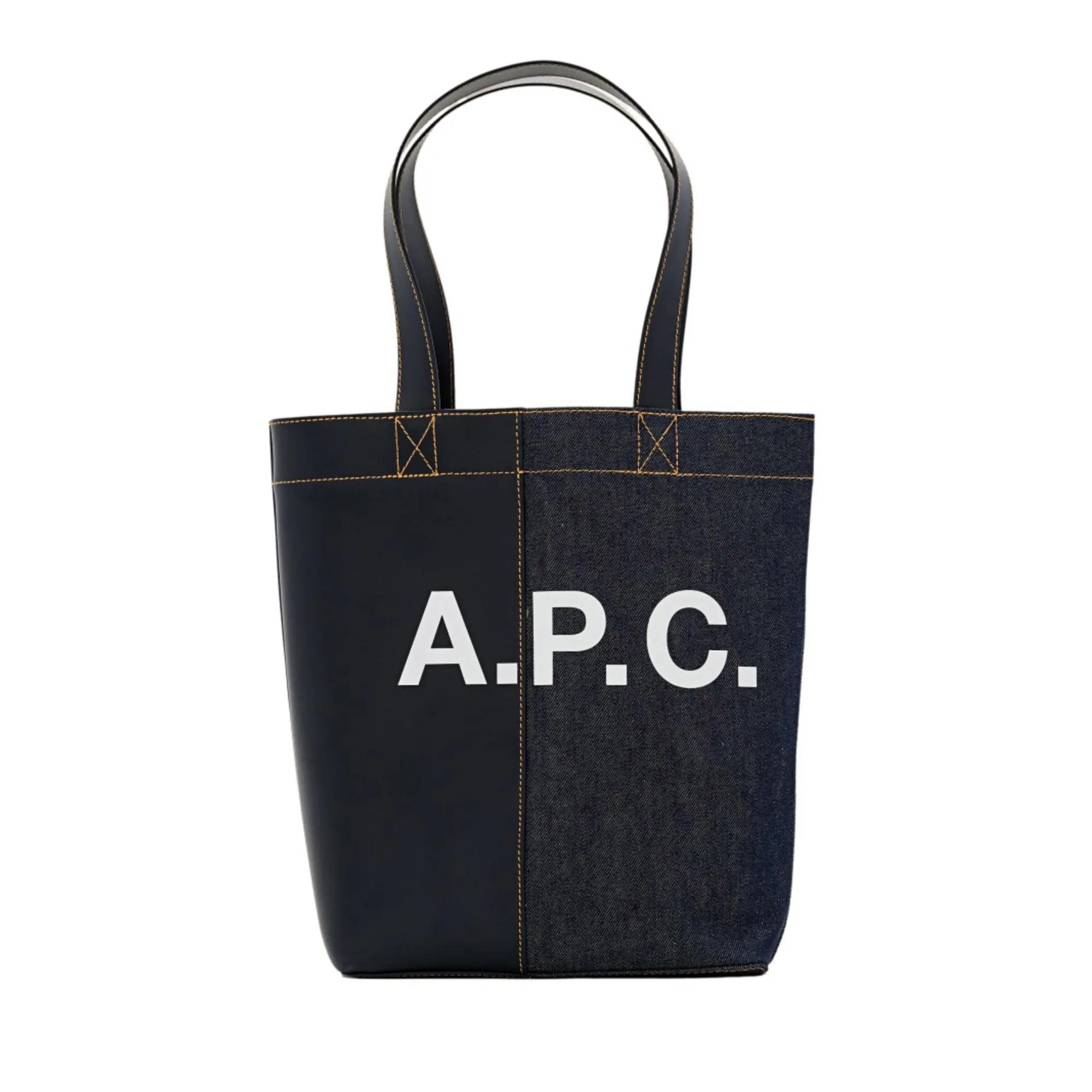 A.P.C. Axel Tote Bag Blue Tote