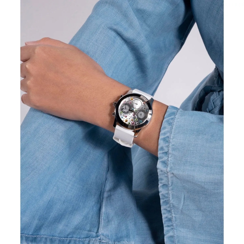 Guess Quarzuhr Quarz-Analoguhr Fantasia weiss(Image 5)